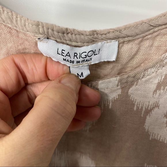 Lea Rigoli printed Italian linen shift dress M - Picture 7 of 7